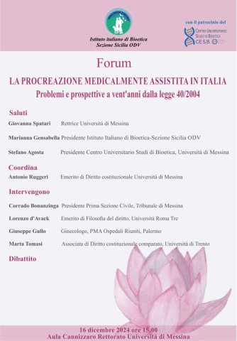 Forum – La procreazione medicalmente assistita in Italia. Problemi e prospettive a vent’anni dalla legge 40/2004