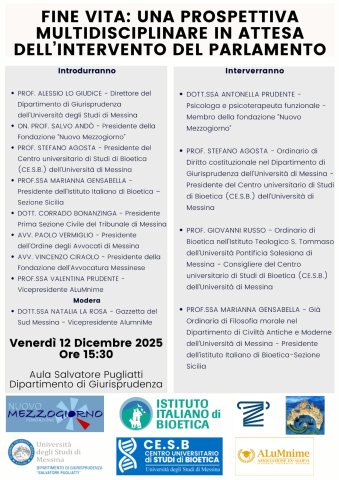 Fine vita: una prospettiva multidisciplinare in attesa dell’intervento del Parlamento