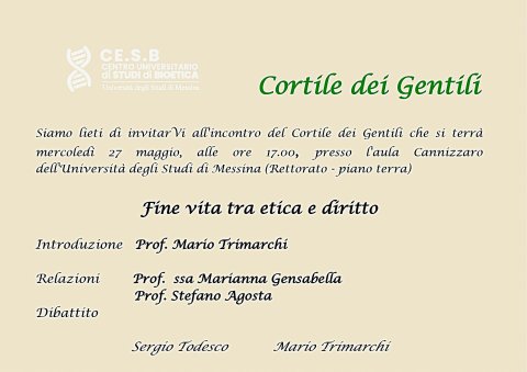 Fine vita tra etica e diritto